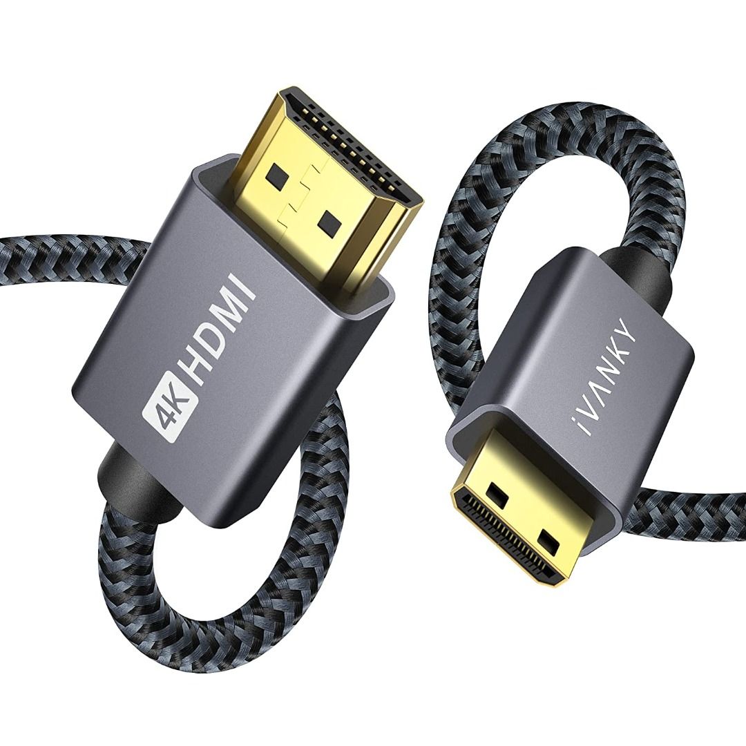 UGREEN 8K Mini HDMI to HDMI Cable 3.3FT Aluminum Braided 8K@60Hz 4K@120Hz  HDMI 2.1 Bidirectional HDR eARC Compatible with Raspberry Pi Zero Camera