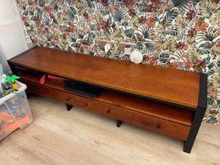 Solid Wood TV Console (Scratches only)