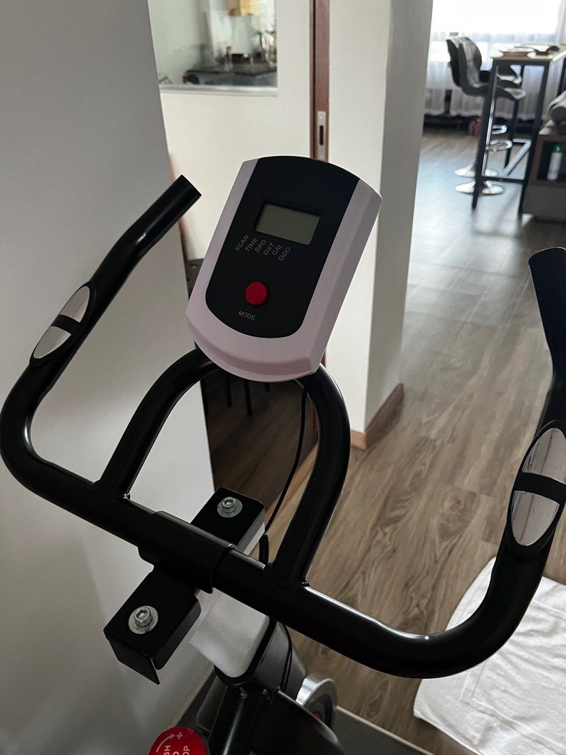 Spin Bike with Heart Rate Sensor and Monitor, Sports Equipment