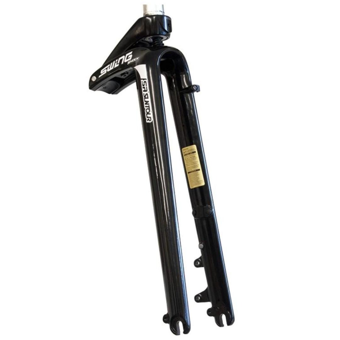 SR Suntour 700c Swing Fork Black Sports Equipment Bicycles