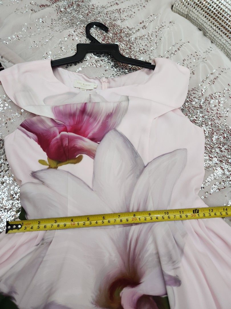 TED BAKER BROMLIE PROM DRESS IN PINK MAGNOLIA Women s Fashion Dresses Sets Dresses on Carousell