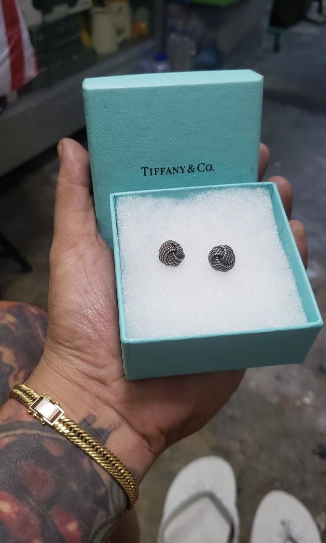 Tiffany and co twist knot new arrivals earrings
