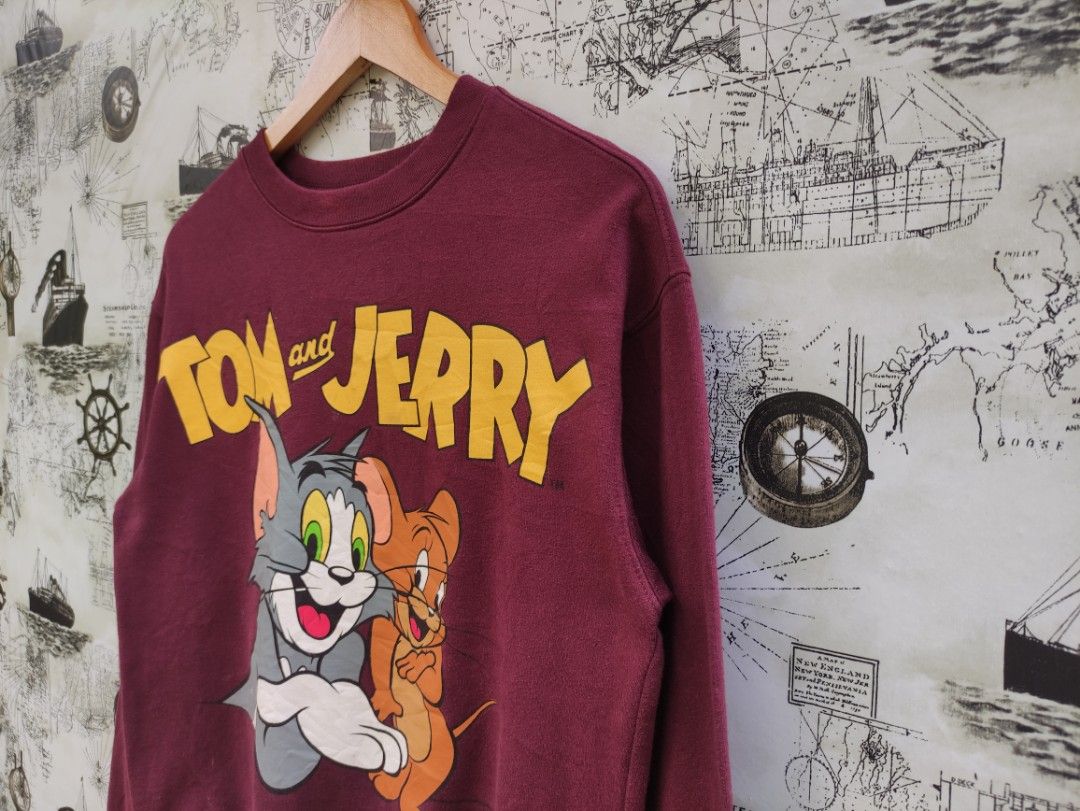 Tom And Jerry Sweatshirt (Tag:Cartoon,Anime,Vintage,Vtg)