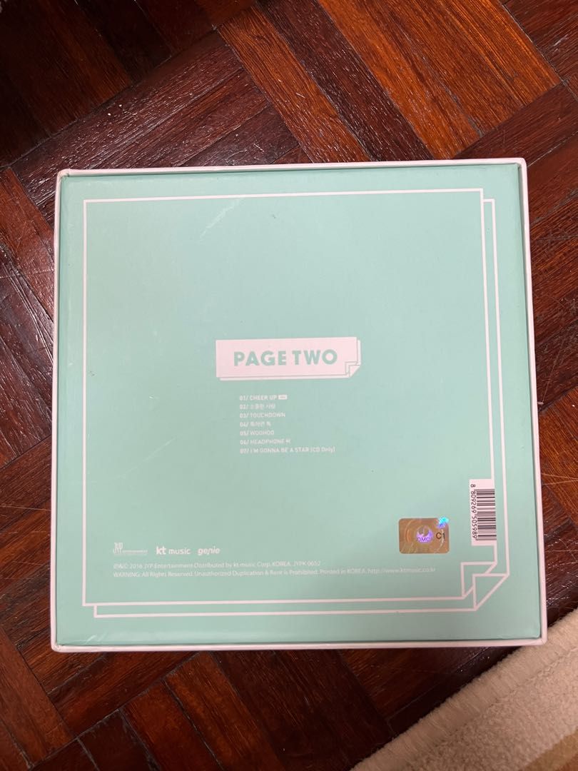 TWICE - PAGE TWO 2nd Mini Album CHEER UP Mint Ver. India