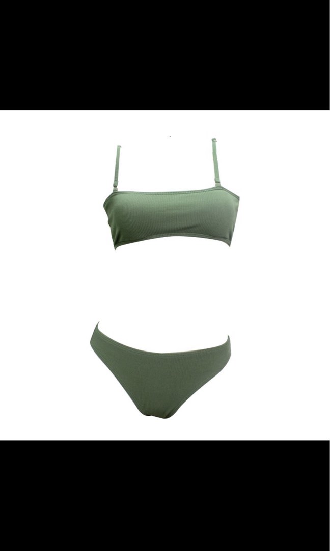 Two Piece Green Bikini, Women's Fashion, Swimwear, Bikinis & Swimsuits