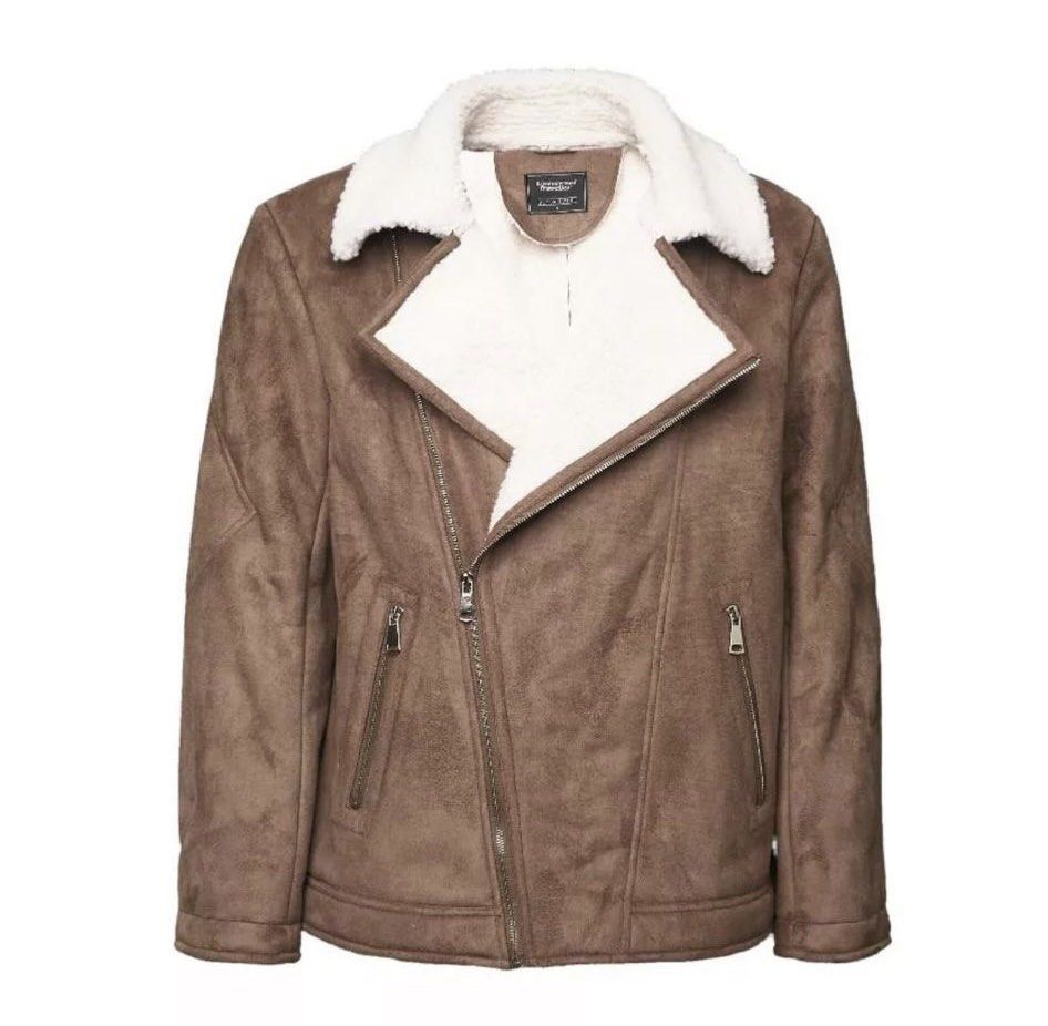 Fur biker deals jacket mens