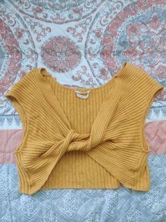 Urban Outfitters Mustard Ribbed top