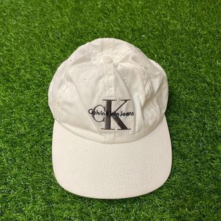Vintage Calvin Klein Embroidered Logo Spell Out Snapback Cap