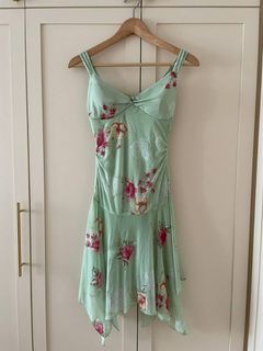 Vintage City Triangles USA floral fairy mesh dress fairycore y2k 90s