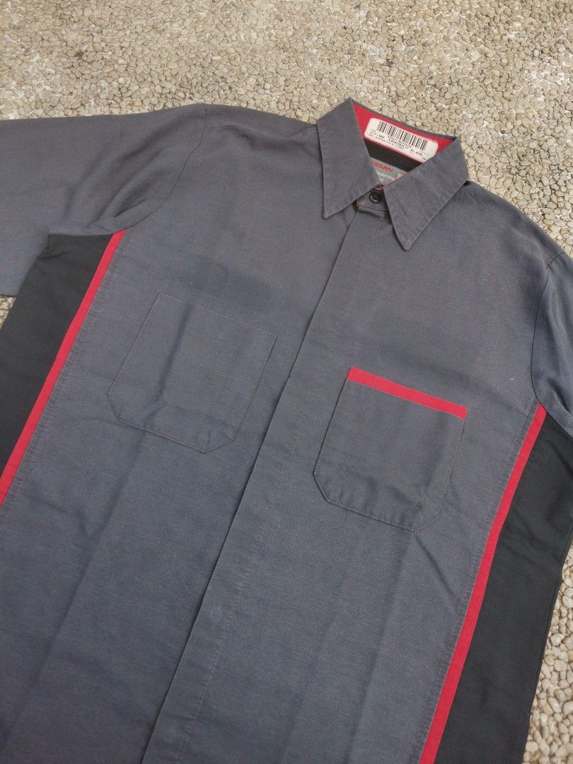 Red kap Work Blouson Men's XL polyester navy blue type Vintage Second Hand