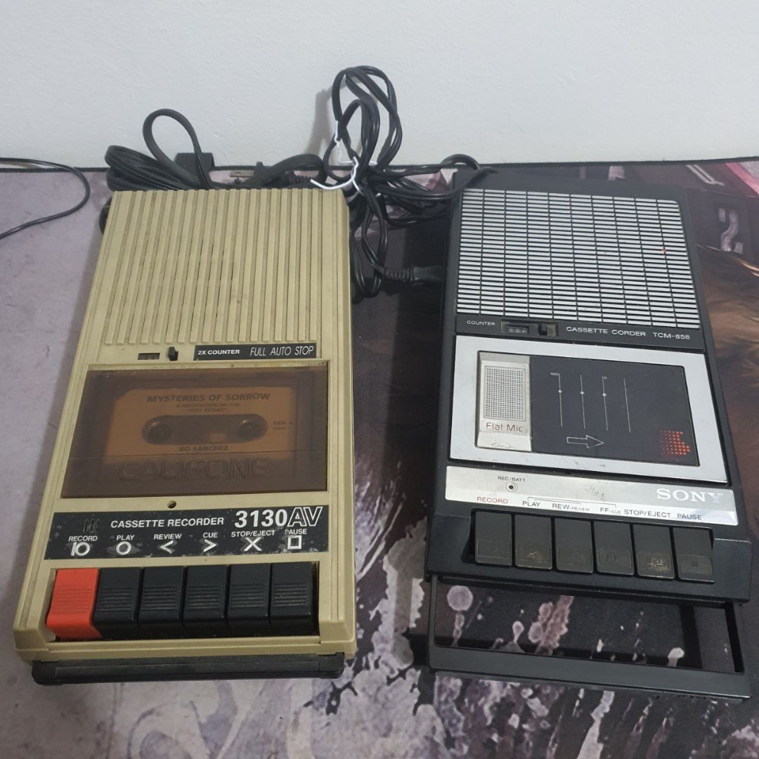 Vintage Tape Recorder Bundle, Audio, Voice Recorders on Carousell