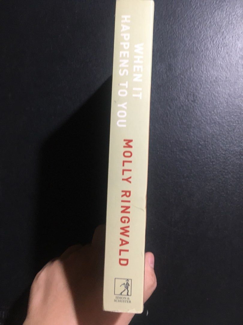When It Happens To You by Molly Ringwald (Category: Storybooks) located in Cavite. Submitted by hellomiming (Listing ID 1202748547, Image 3). Description: When It Happens To You by Molly Ringwald ❗️Flaws: - Small flaw at spine, has minor folds on some pages. - Small yellow stain at one of the pages - Small dirt mark at front and back cover. -Yellow and black marks at sides. Please see photos and video for details. ▪️read once and then stored only