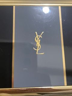 YSL Yves Saint Laurent Cigarette Case or Holder/Card Case (Grey Black Gold)