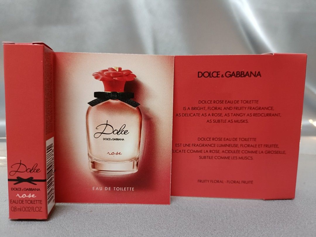 0.8ML VIALS D G DOLCE ROSE EDT Beauty Personal Care Fragrance