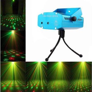 100% Mini Laser Projector DJ Disco Light Stage LaserNight Light projection Lamp