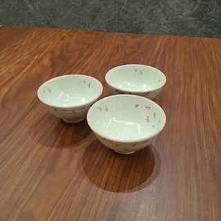 【良峯】小雪蜻蜓 日本美濃燒陶瓷碗 3入 (二手)