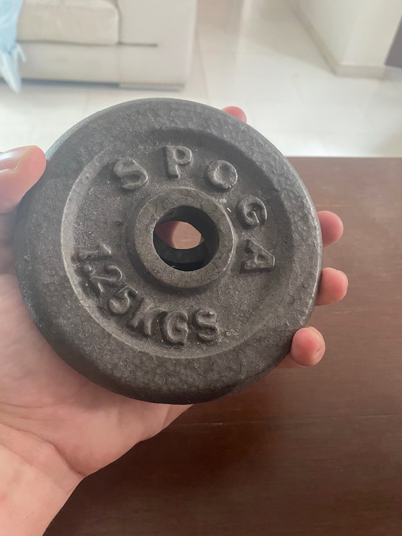 1.25kg weight plates, Sports Equipment, Exercise & Fitness, Weights & Dumbbells on Carousell