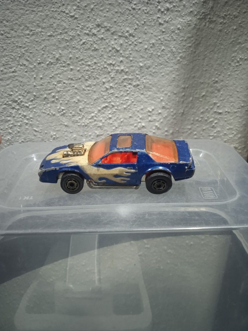 1987 Hot Wheels Blown Camaro Z28 Glow Turbotrax Turboglo Gold Rims Rare Vintage