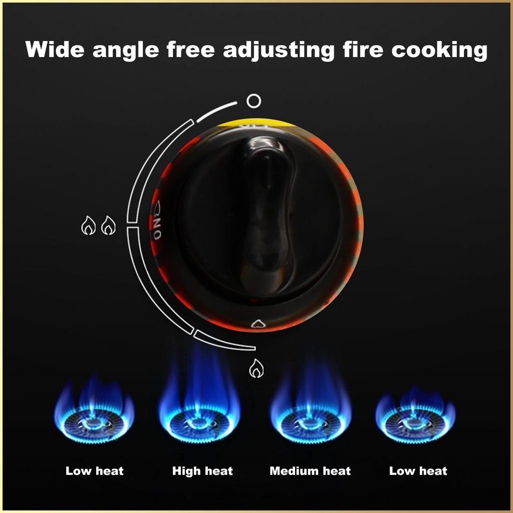 3 Three Burner Gas Stove Stainless Steel Gas Stove Desktop, TV & Home