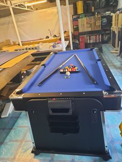 4x7 ft. 4in1 Rotating Multi-Gaming Table with Rack