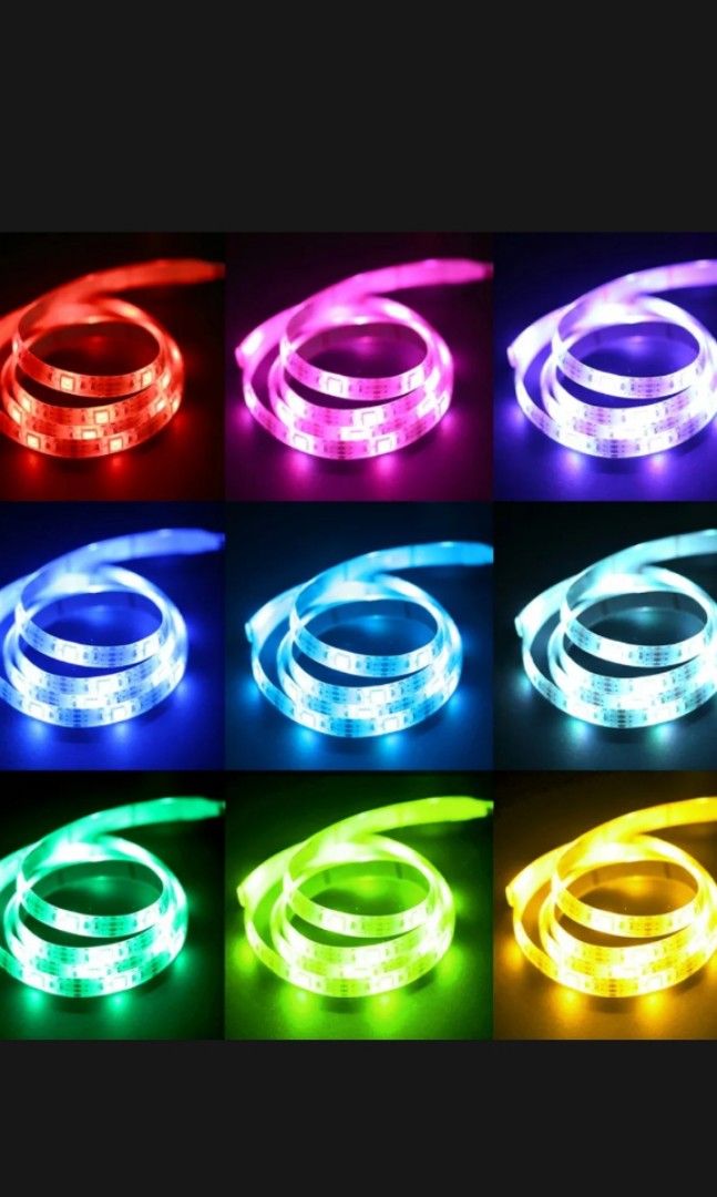 5050 led strip light complete set 10, Furniture & Home Living, Lighting & Fans, Lighting on