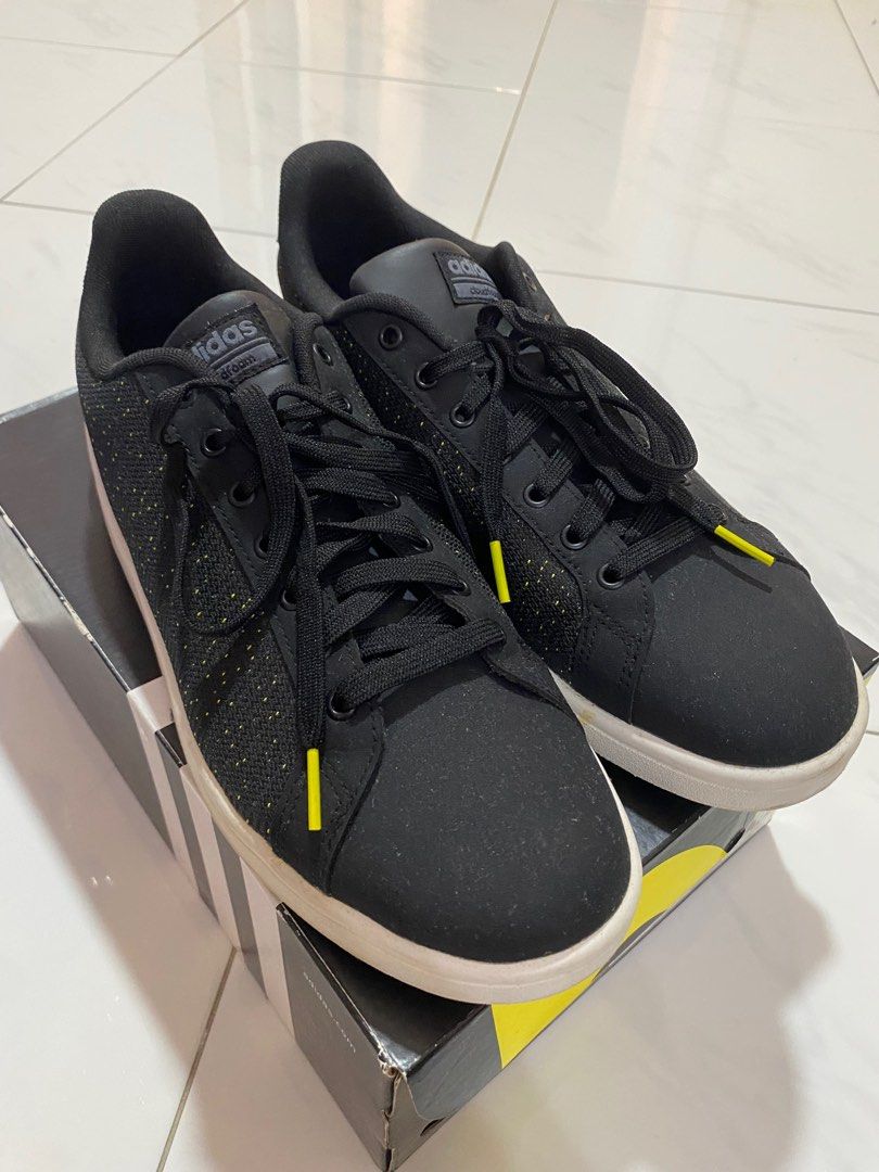 Adidas cloudfoam black 2025 and green