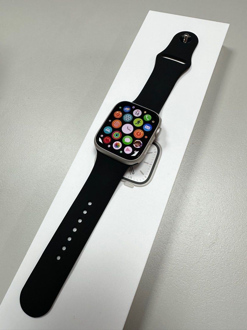 Apple Watch Series 7 45mm gps, 手機及配件, 智慧穿戴裝置及智慧手錶