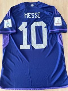 2015/16 Argentina Away Jersey #10 Messi Small Adidas Soccer