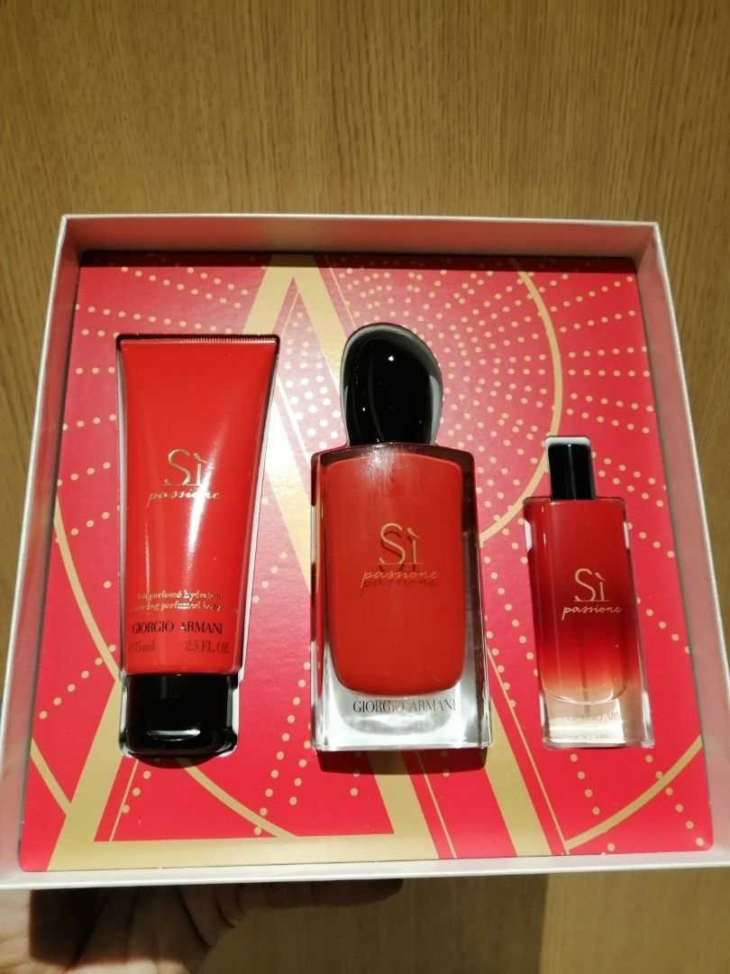 ARMANI Si PASSIONE GIFT SET 100ML 15ML Beauty Personal Care