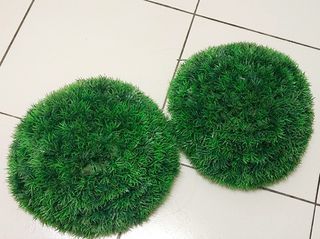 Artificial Plant Ball For Decoration Fake Plants Garden Grass Rattan Home Decor(23cm)