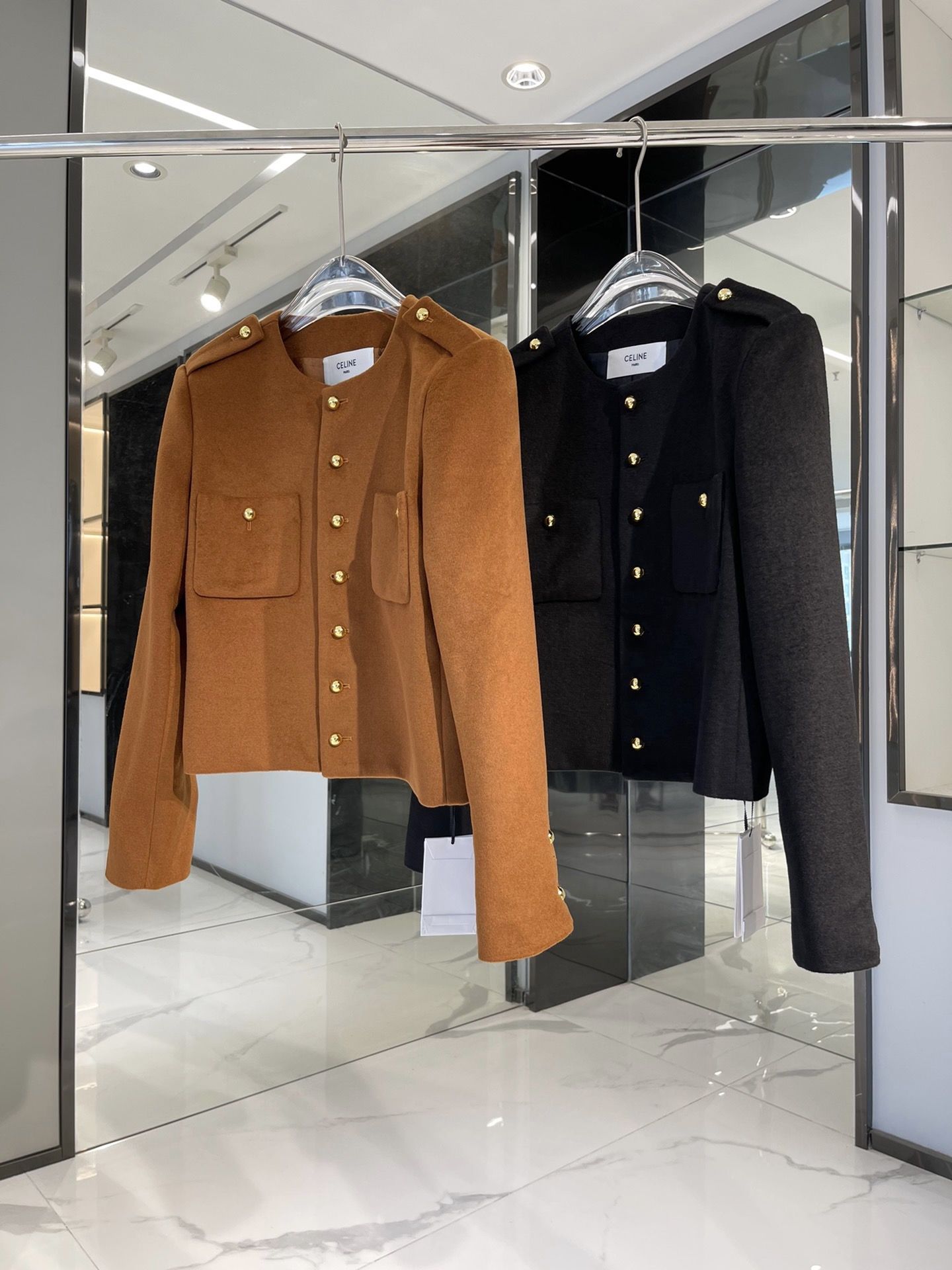 Authentic celine Autumn Cashmere Short Coat Luxury Apparel on Carousell