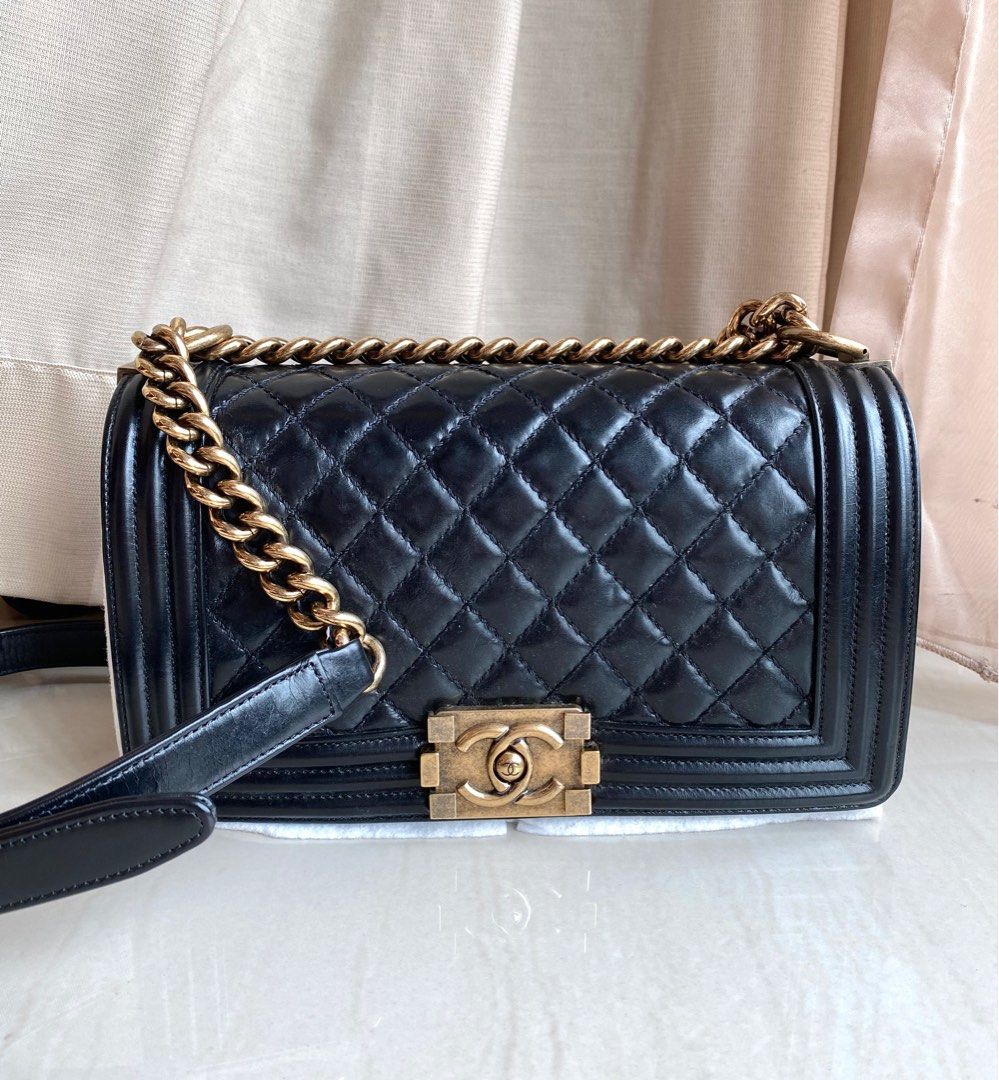 Authentic Chanel Boy bag, Luxury, Bags & Wallets on Carousell