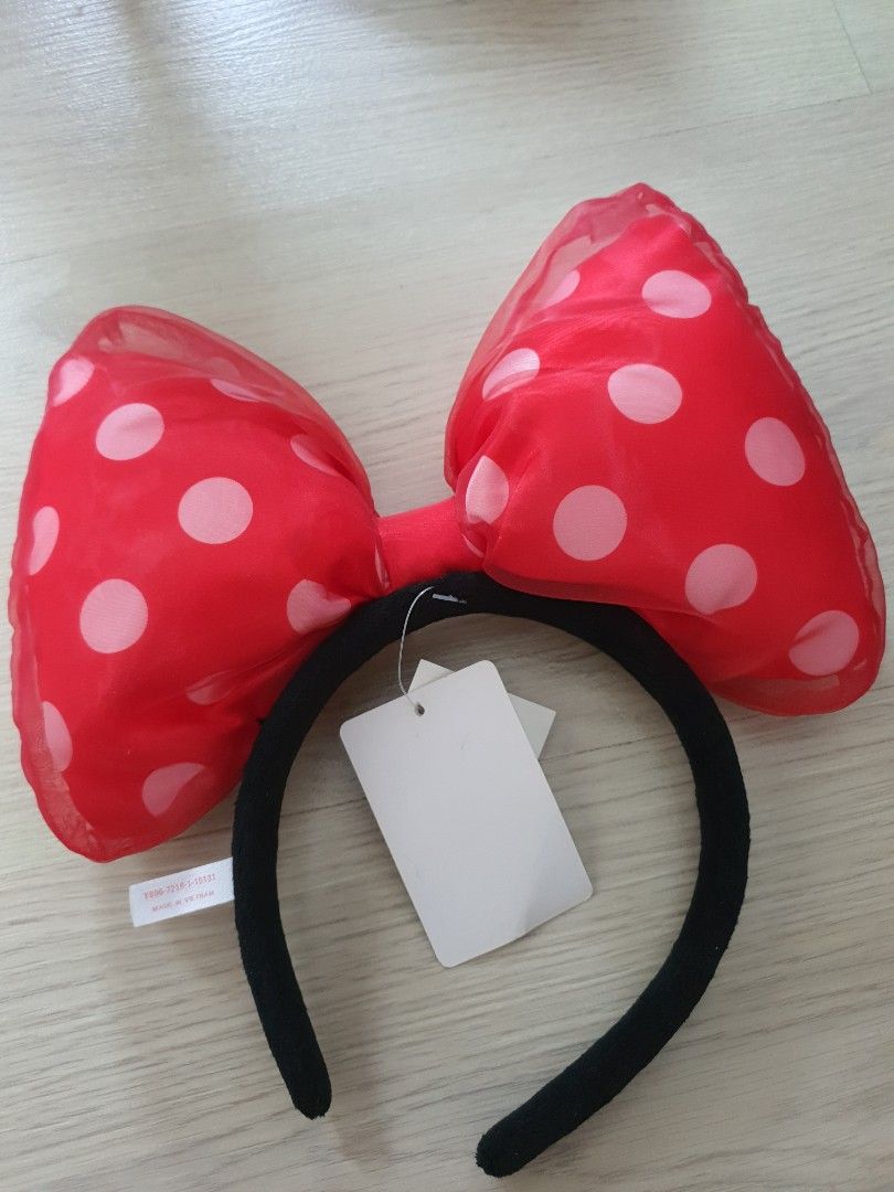 Authentic Disney Minnie Mouse headband, Beauty & Personal Care, Hair on Carousell