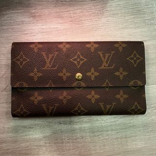 Louis Vuitton Sarah Wallet Monogram Brown in Coated Canvas with Gold-tone -  US