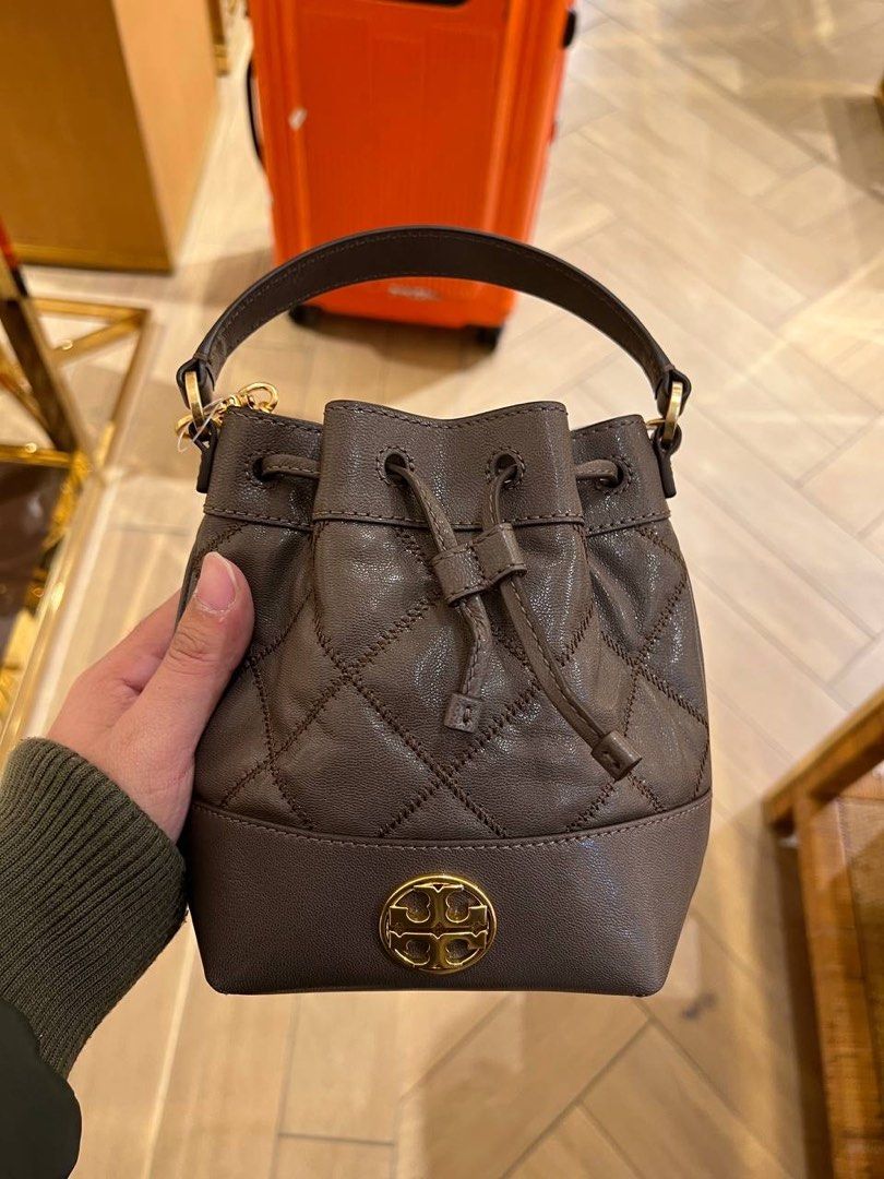 Authentic Tory Burch Willa Mini Bucket Bag, Luxury, Bags & Wallets