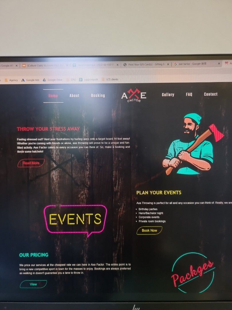 Axe factor axe throwing voucher for 1, Tickets & Vouchers, Vouchers on