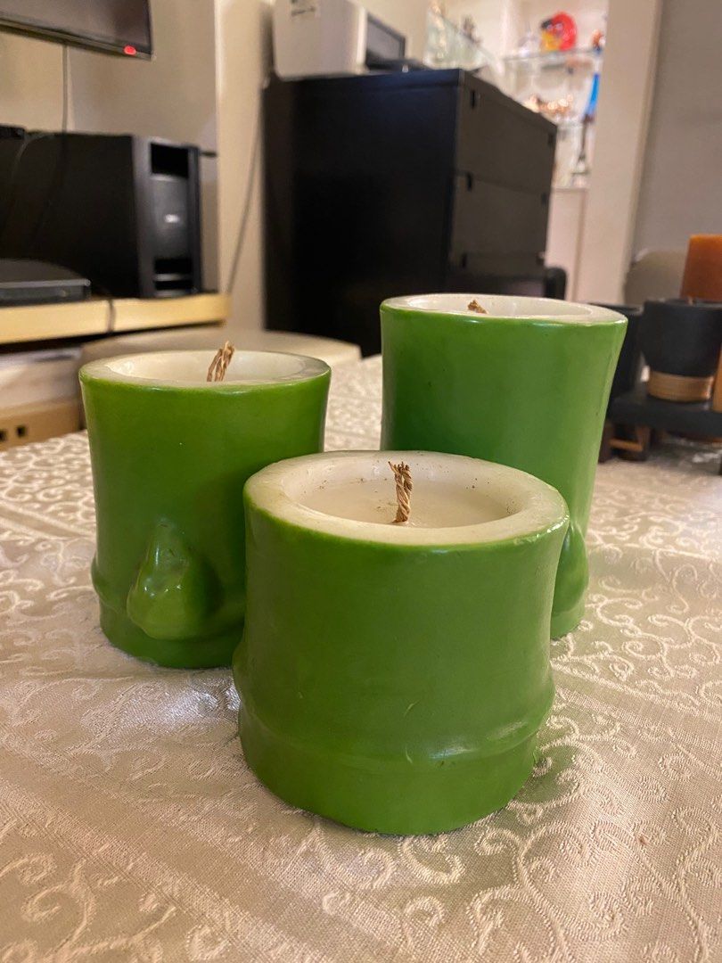 Bamboo candle set (unscented) (Category: Other Home Decor) located in Makati City. Submitted by annsg99 (Listing ID 1203055690, Image 2). Description: .