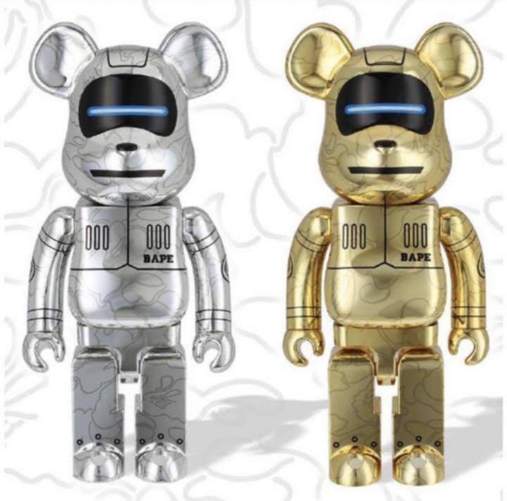 MEDICOM TOY - BE@RBRICK SORAYAMA×BABYMILO(R)1000％2体セット BABY MILO X HAJIME SORAYAMA X BE@RBRICK SILVER 1000% – us