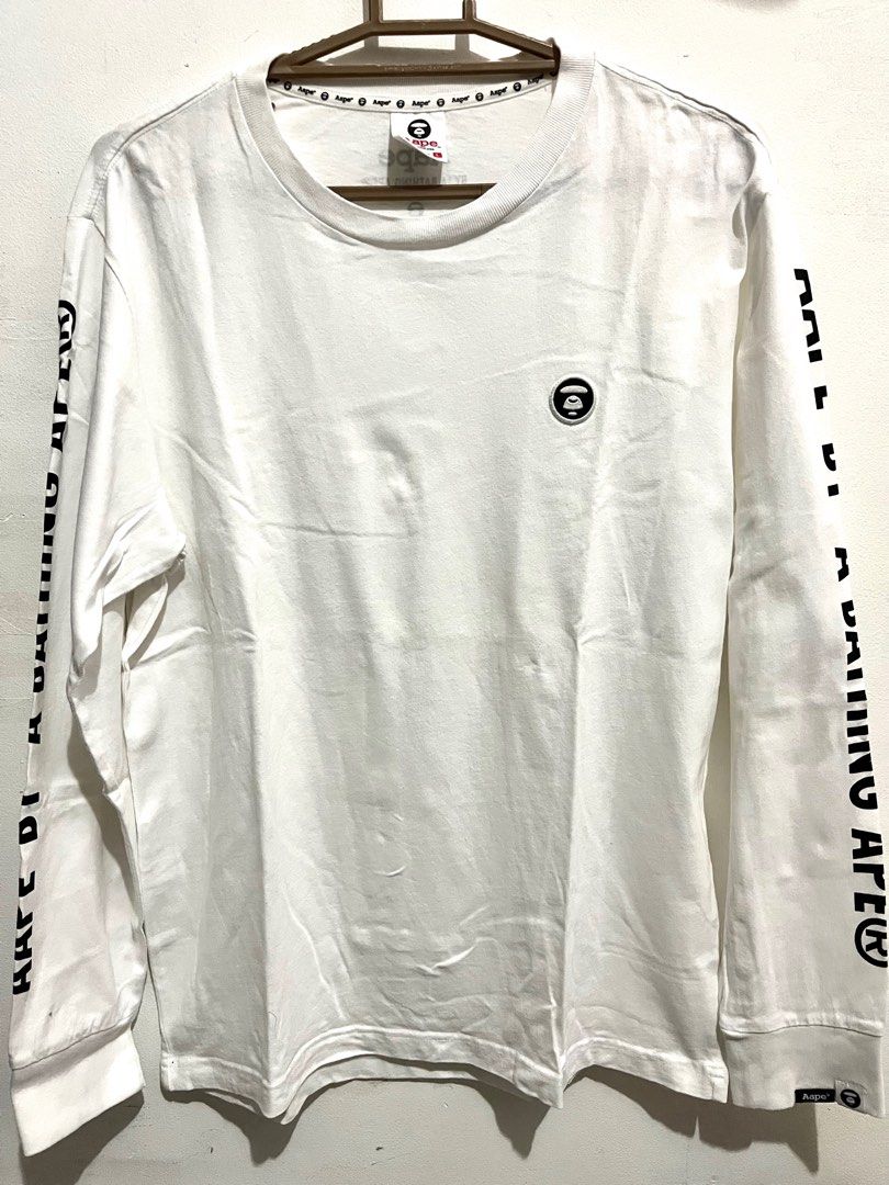 BAPE shirt (Category: Tshirts & Polo Shirts ) located in Quezon City. Submitted by jmartph (Listing ID 1203042378, Image 1). Description: Aape By A Bathing Ape (authentic) Rare piece 100% legit Bought from sneaker box Manila Original price was ₱6,000. Now only selling for ₱3,500! Only used twice Negotiable! RFS: didn’t plan to wear anymore and was kept in the closet. .