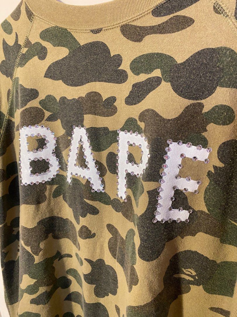 Bape X Swarovski (LEGIT) (RARE), Women's Fashion, Tops, Shirts on Carousell