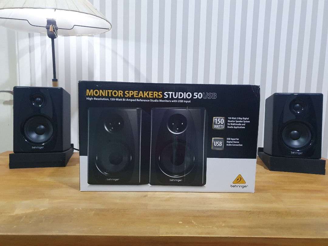Behringer Studio 50USB Monitor speakers, Audio, Soundbars, Speakers &  Amplifiers on Carousell