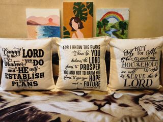 Bible verse throw pillow cover