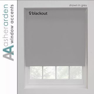 Blackout  Window Roller shades Grey