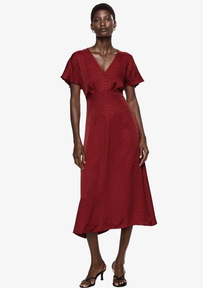 Mango red gingham dress 2025