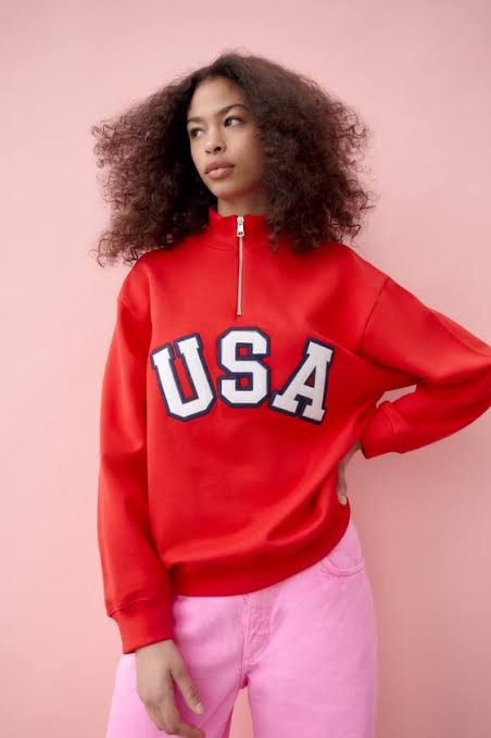 BNWT ZARA zip up top, Women's Fashion, Tops, Longsleeves on Carousell