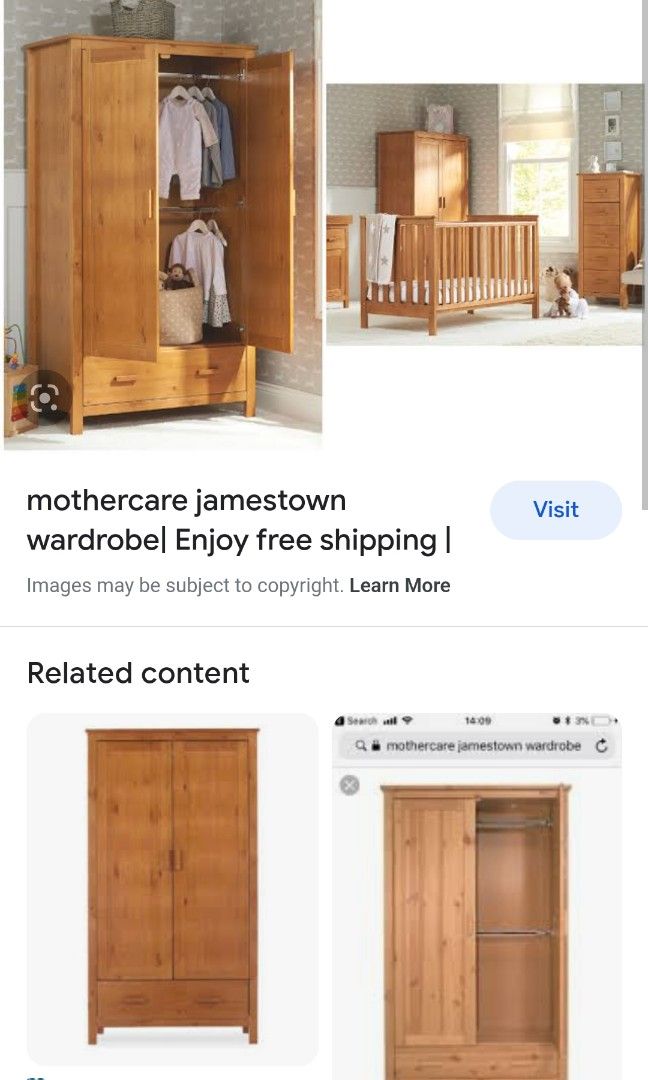 Mothercare jamestown wardrobe hotsell