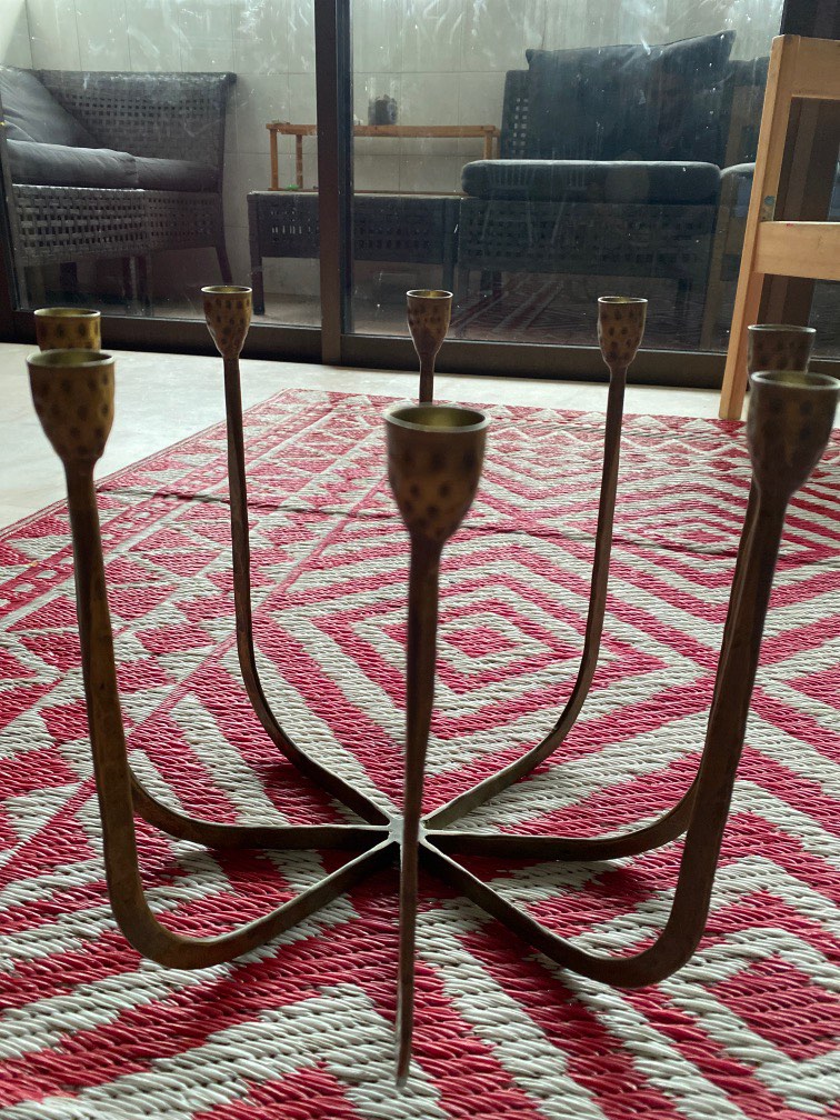 Brass candle holder, Furniture & Home Living, Home Decor, Other Home