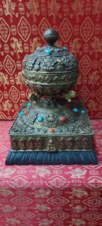 Brass tibetant prayer wheel