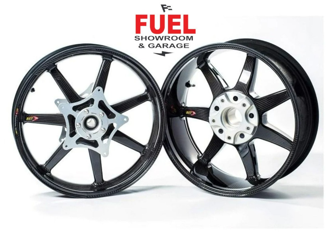 BST Carbon Fiber Wheels Black Panther BMW R NINE T R9T, Motorcycles