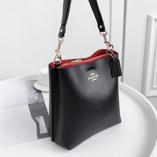 Celine Sangle Bucket Small Shoulder Bag Diagonal Leather Khaki